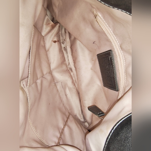 Coach Grey Tricolored Monogram Crossbody - Picture 9 of 9